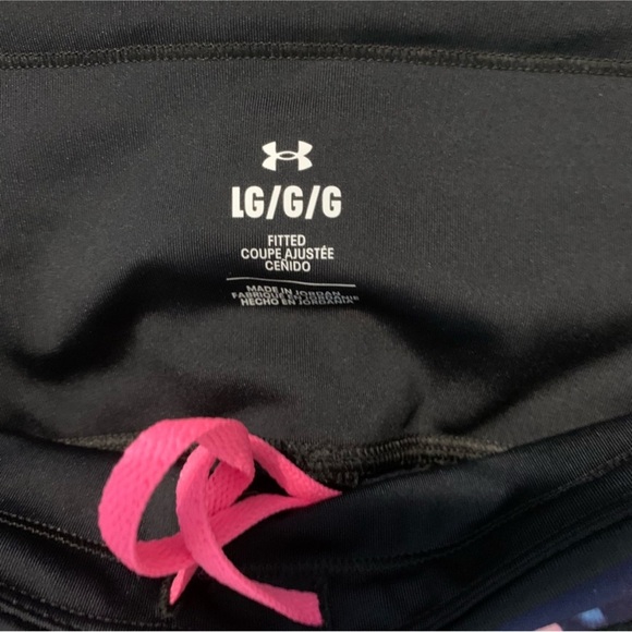 Under Armour Run Anywhere Ankle Tights Black Reflective Exercise Legging Size L - Picture 4 of 13